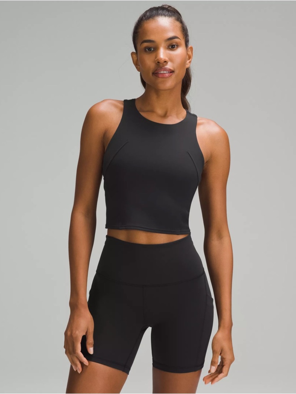 lululemon athletica Wunder Train Racerback Tank Top in Black